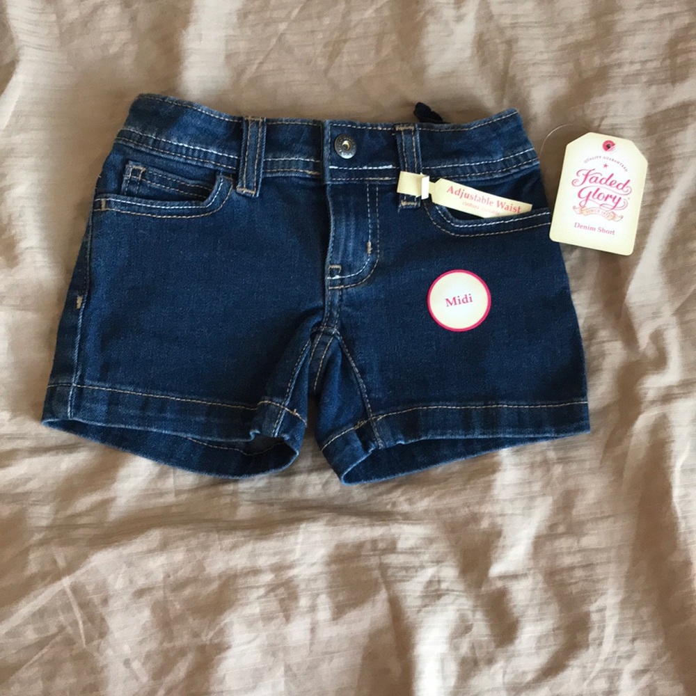 Faded Glory adjustable jean shorts